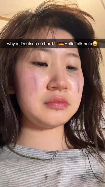 😫😫😫 #hellotalk #deutsch #foreignlanguage #funny #german 